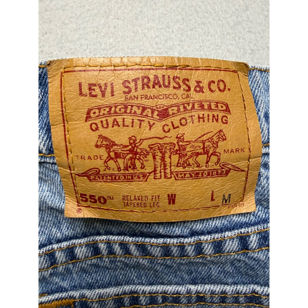 Levi's‎ 550 Jeans Women 38x29.5 Light Blue Relaxed Fit Tapered High Rise Vintage - Picture 4 of 11